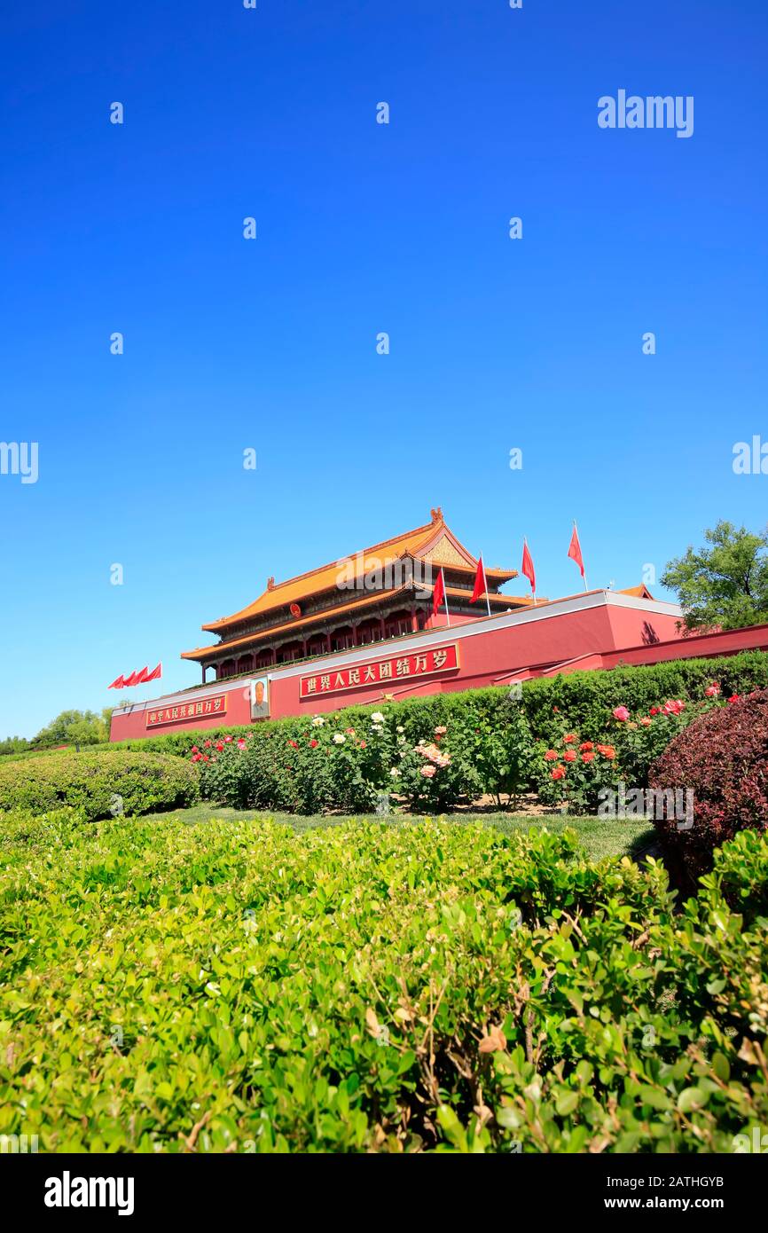 Platz des himmlischen Friedens in Peking, China Stockfoto