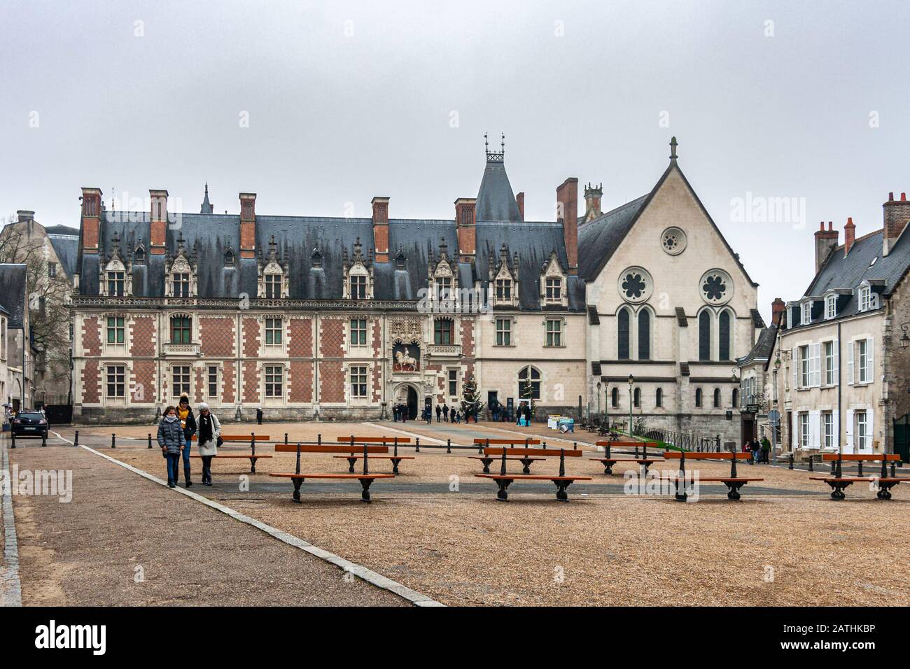 Schloss Blois, Château Royal de Blois. Frankreich Stockfoto