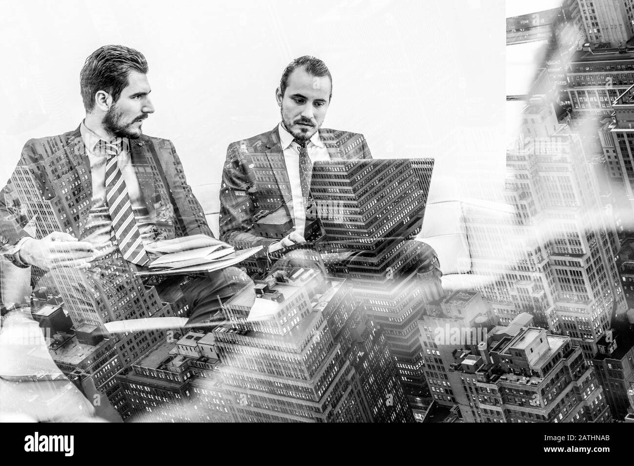 Corporate Business Team und Manager bei business meeting. Stockfoto