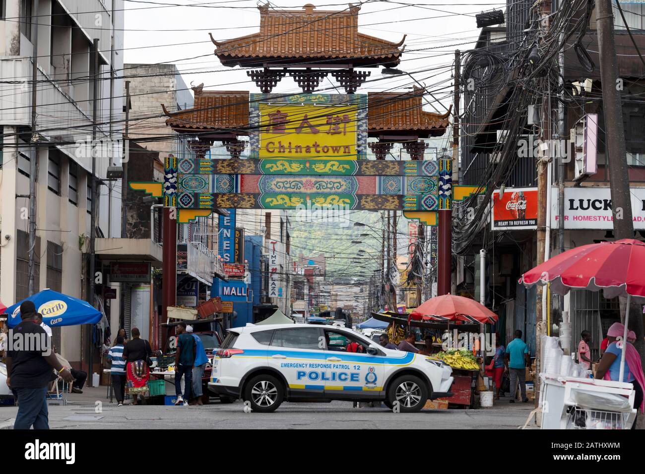 Charlotte Street, Port of Spain, Trinidad & Tobago Stockfoto