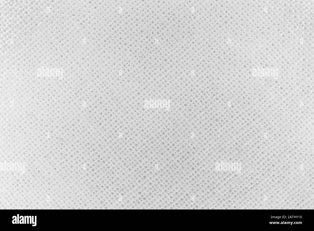 Bildhintergrund aus weißem Stoff im Nahbereich Stockfoto
