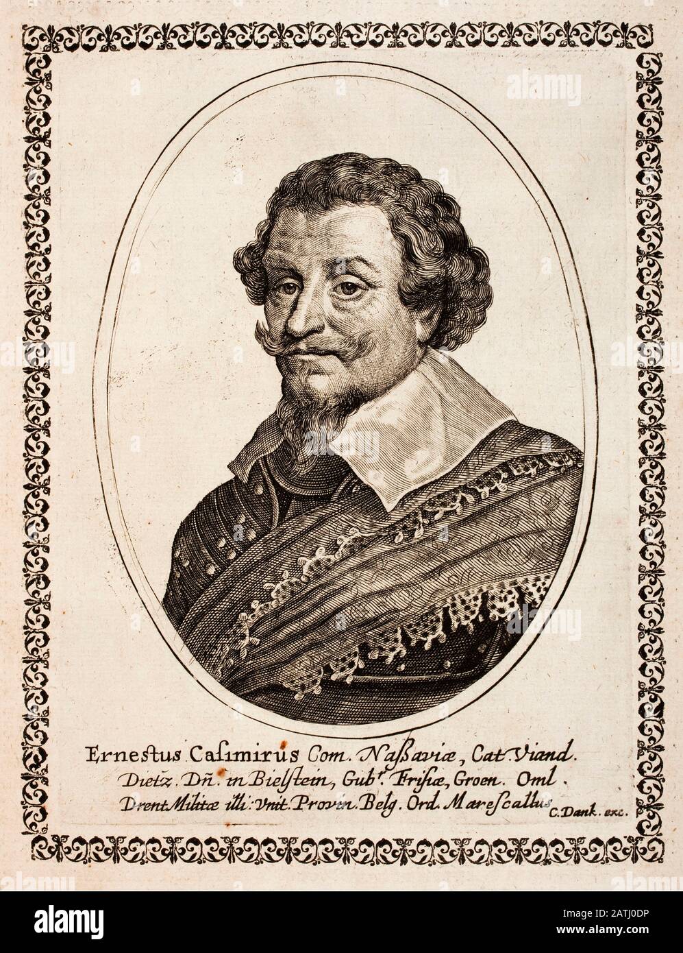 Porträt von Ernest Casimir I., Graf von Nassau-Dietz (1573-1632) Stockfoto