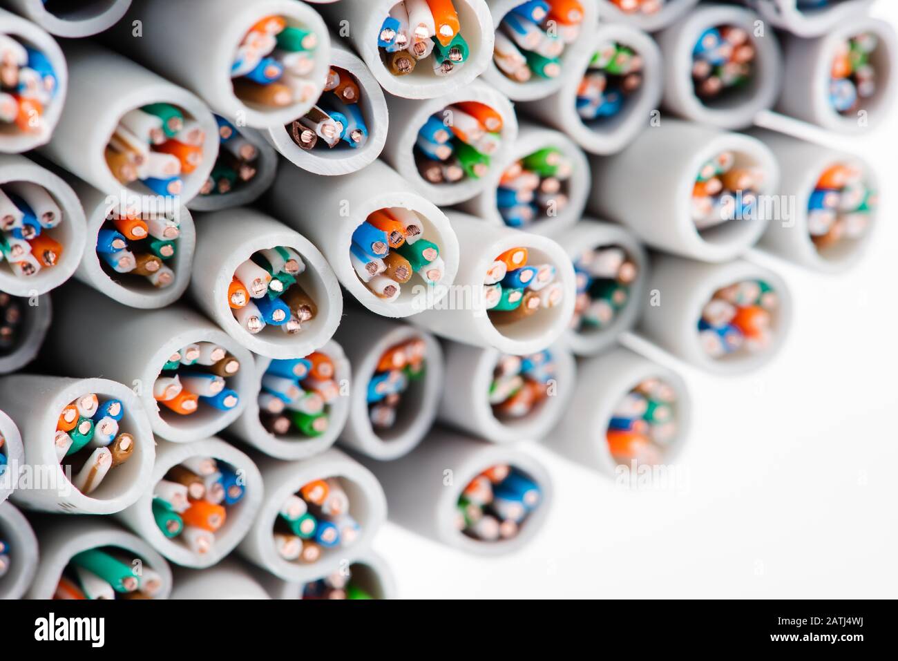 Netzwerkkabel, elektrische Kabel, Informationstechnologiebranche Stockfoto