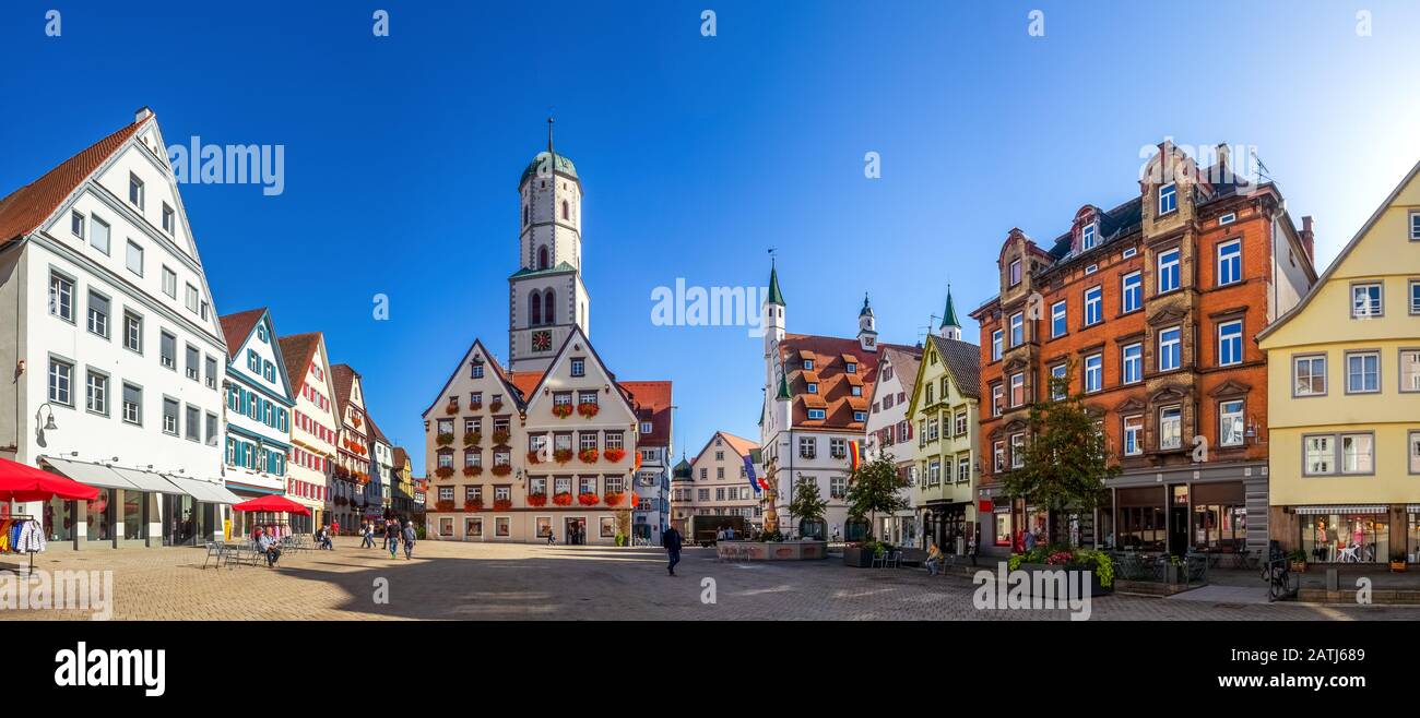Biberach Riss Centermarktplatzbiberachrisshiresstockphotographyandimagesalamy