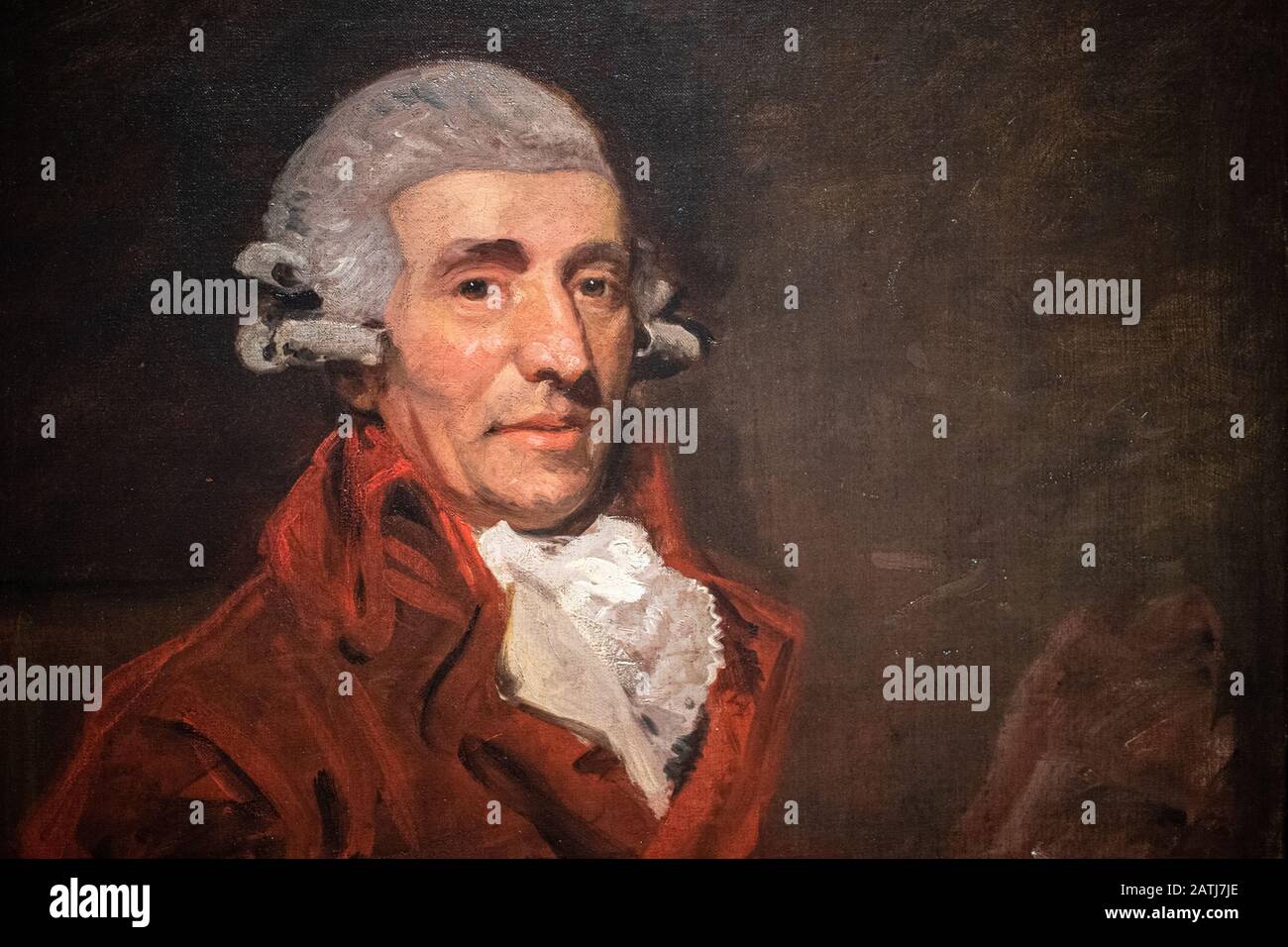 Porträt von Franz Haydn von John Hoppner in der Queens Gallery Buckingham Palace. Es ist eine öffentliche Kunstgalerie, die einige der besten Kunst der Welt zeigt Stockfoto