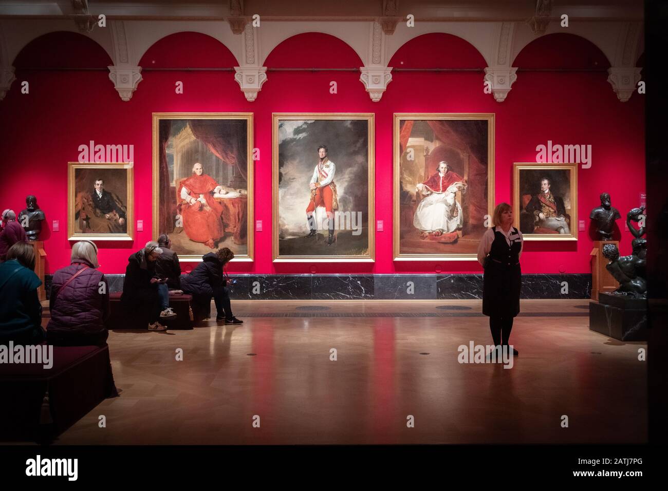 Ausstellung der Kunstsammlung von George IV in der Queens Gallery Buckingham Palace. Es ist eine öffentliche Kunstgalerie, die einige der besten Kunst der Welt zeigt Stockfoto