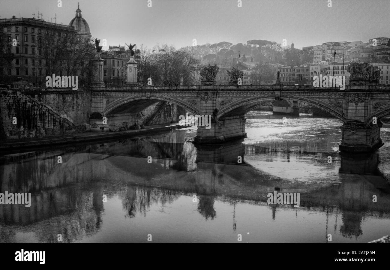 Brücken von Rom Stockfoto