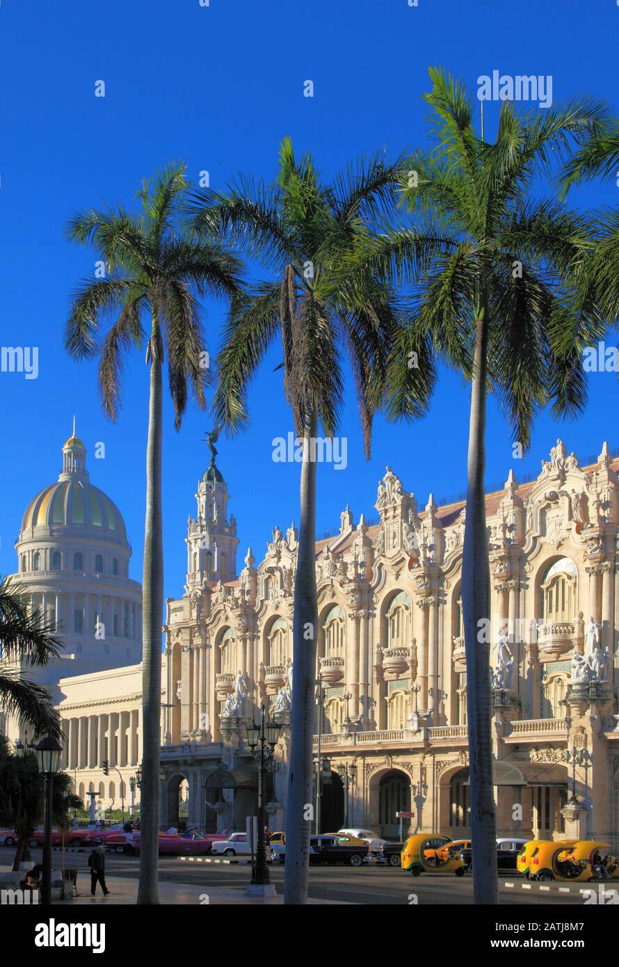 Kuba, Havanna, Gran Teatro, Parque Central, Stockfoto