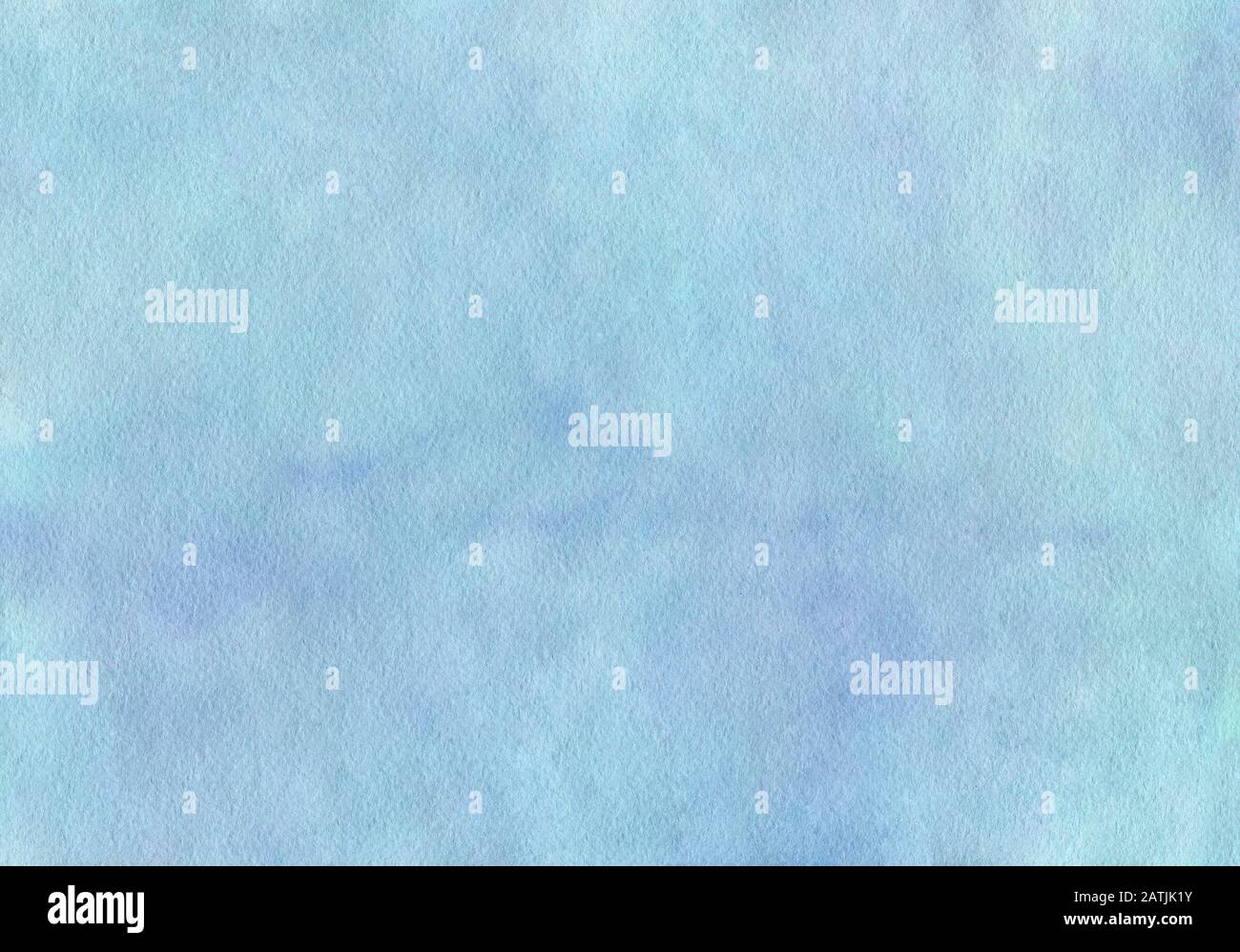 Sanfte blau Aquarell Hintergrund in Pastellfarben. Himmel blau Hintergrund mit Papier Textur. Der Himmel mit Wolken. Illustration von Hand gezeichnet. Stockfoto