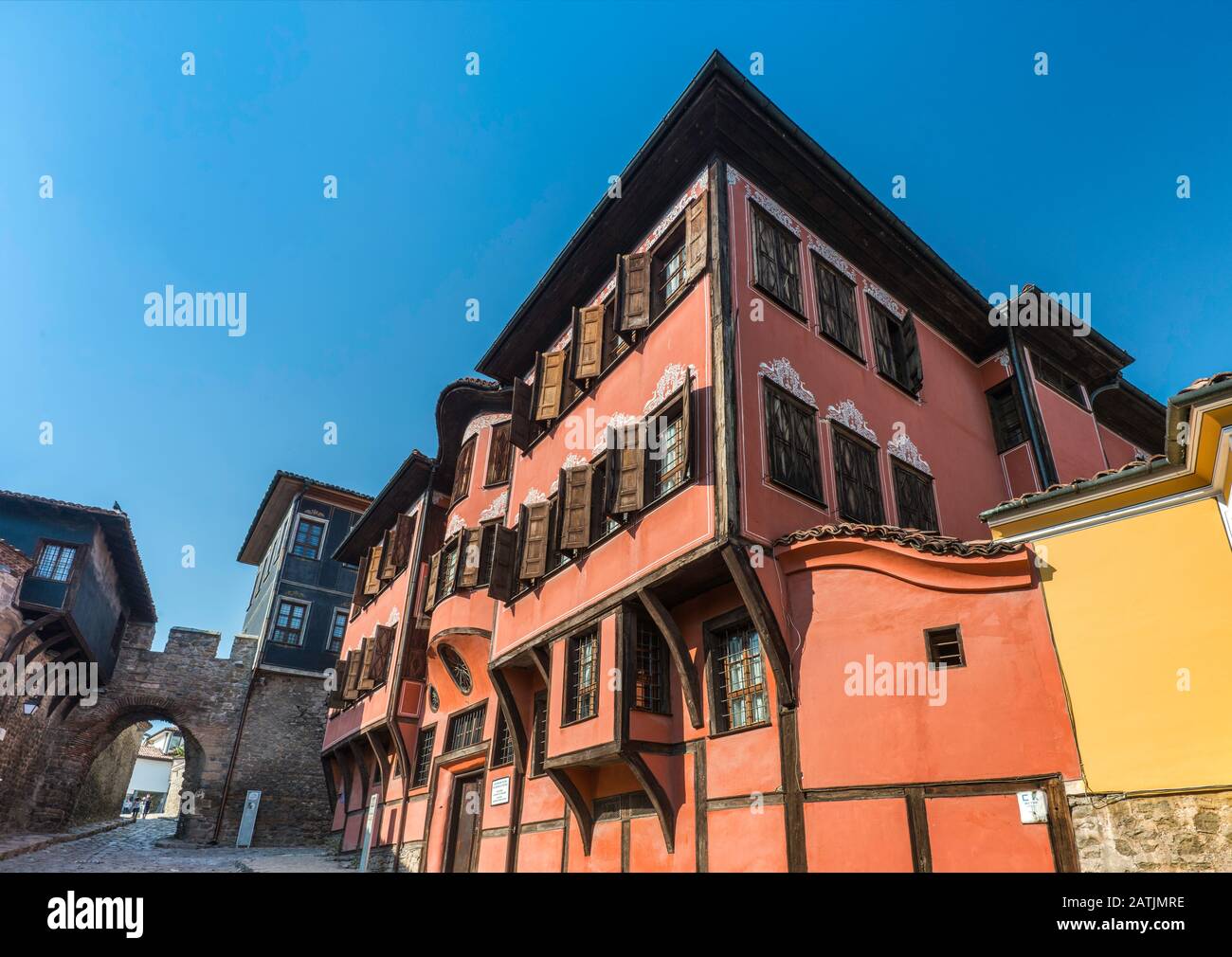 Historisches Museum im Georgiadi House, im Jahre 1846, Hisar Kapiya Gate, Altstadt, Plovdiv, Bulgarien Stockfoto