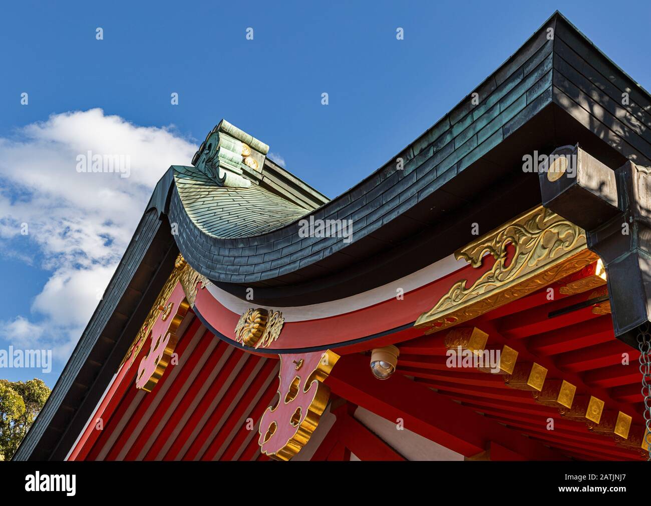 Schreindekor im Fushimi Inari Schrein in Kyoto, Japan. Stockfoto