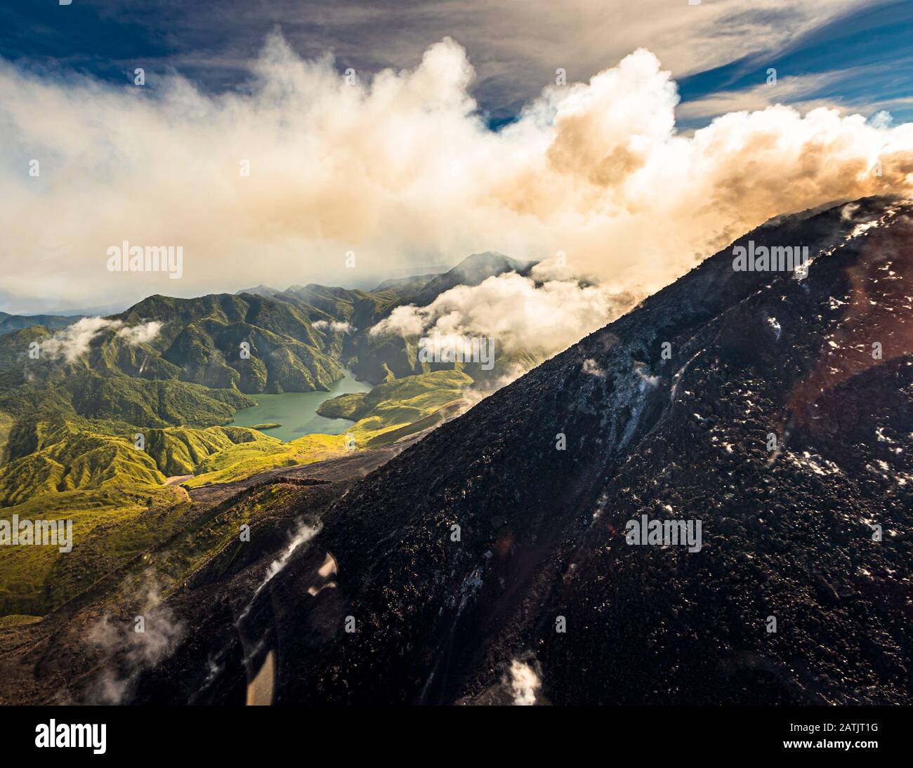Luftaufnahme von Bougainville, Papua-Neuguinea Stockfoto