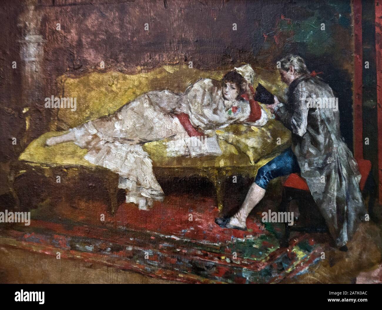 Mariano Fortuny: In Reading Stockfoto