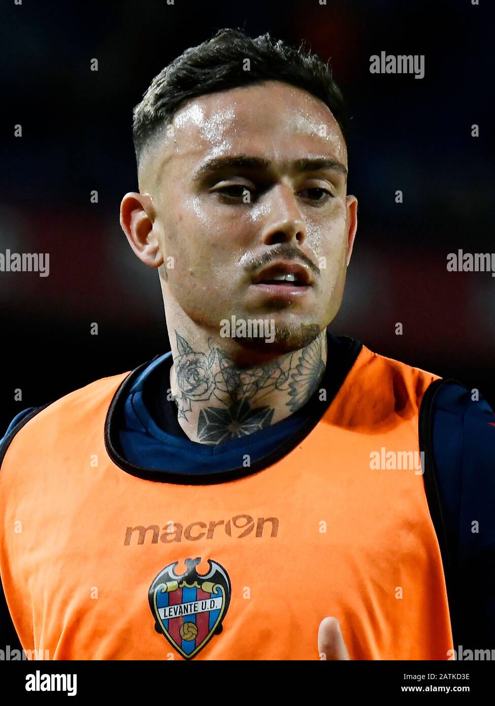 BARCELONA, 02-02-2020. LaLiga 2019/ 2020, Datum 22. Barcelona-Levante. Roger Marti von Levante Credit: Pro Shots/Alamy Live News Stockfoto