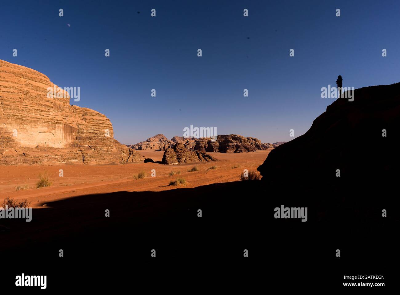 Wadi Rum, Jordanien Stockfoto