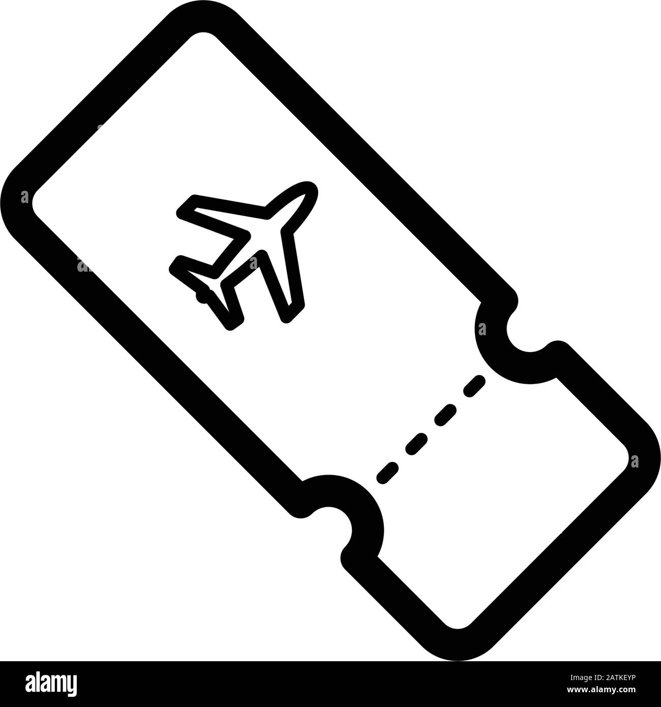 Vektor der Designvorlage für Ticket-Symbole Stock Vektor