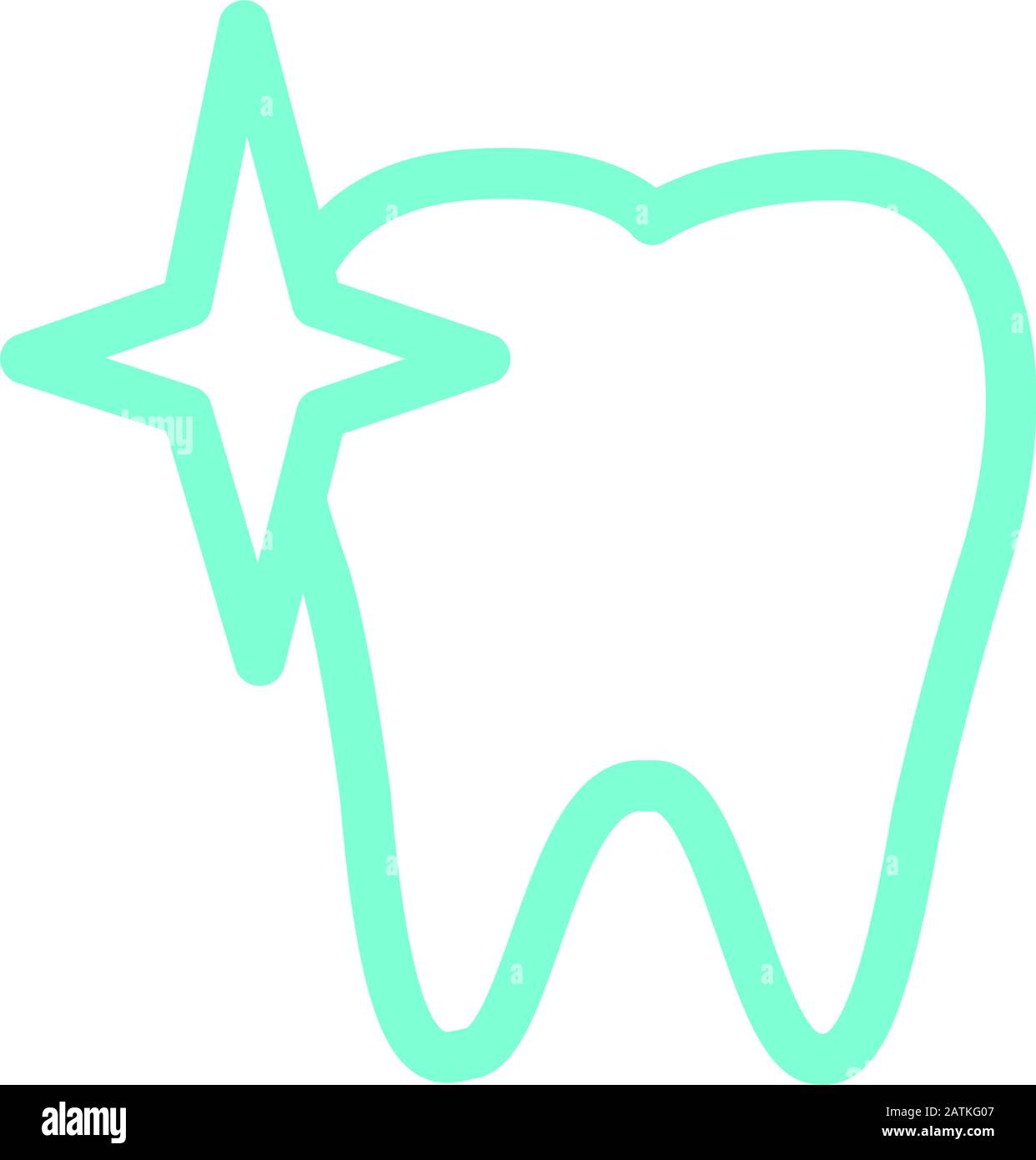 Dental Icon Design Template Vector Stock Vektor