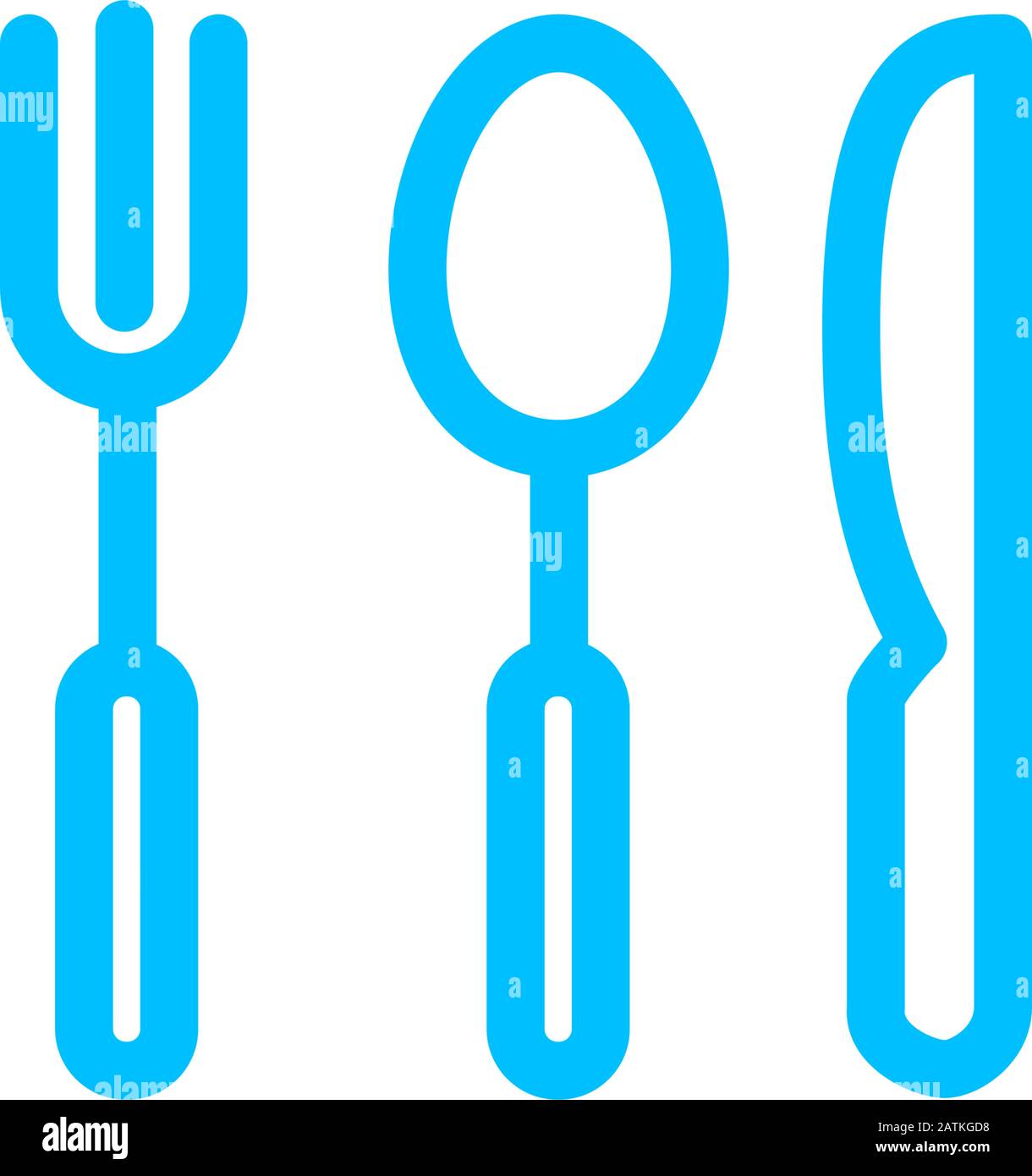 Vorlage für Restaurantsymbole Stock Vektor