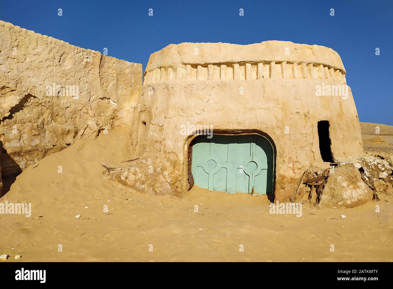 Nefta, Tunesia - 29. Juni 2019. Star Wars Tatooine Dörfer in Tunesien Stockfoto