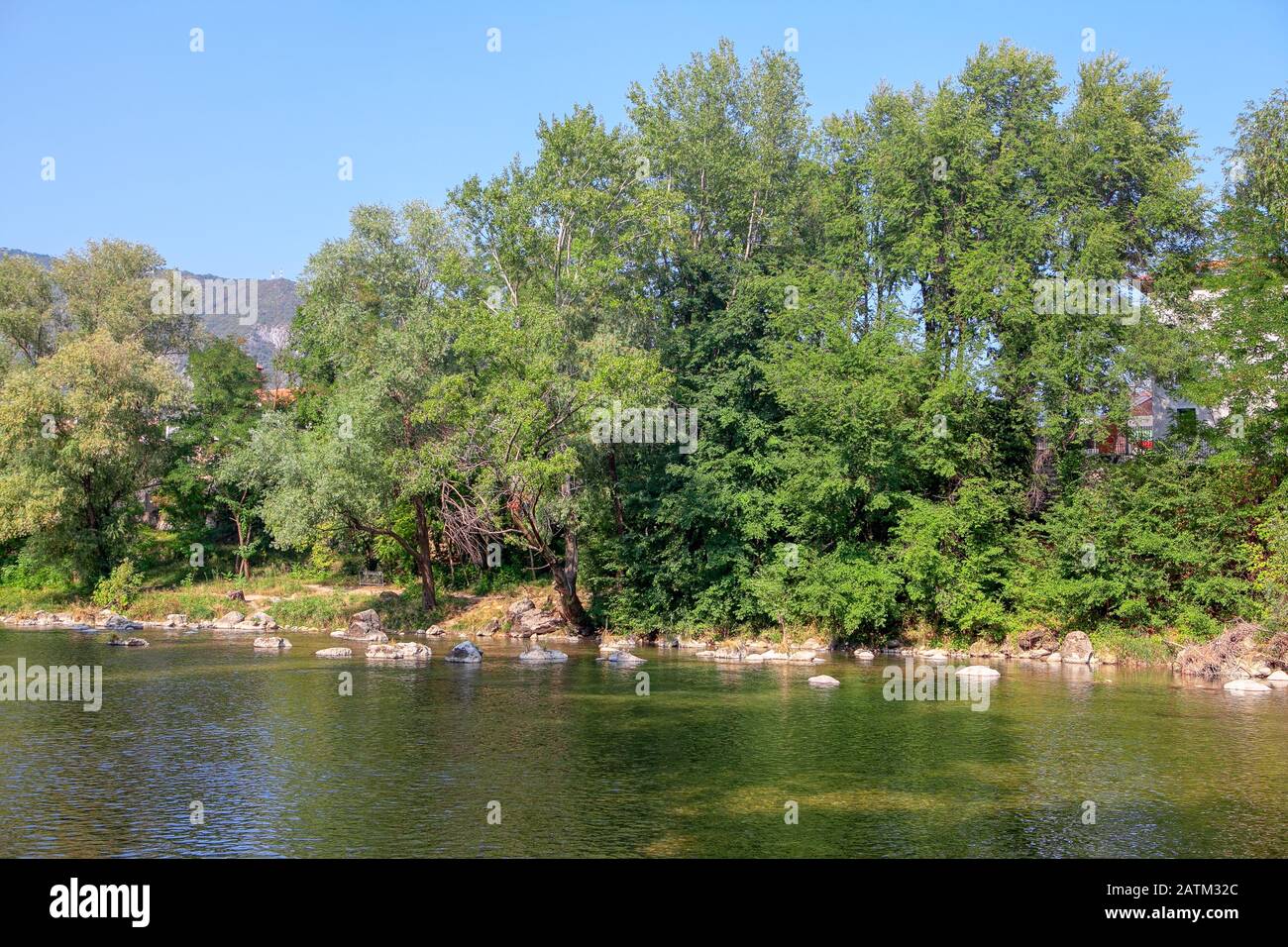 Brenta Flussnatur in Italien Stockfoto