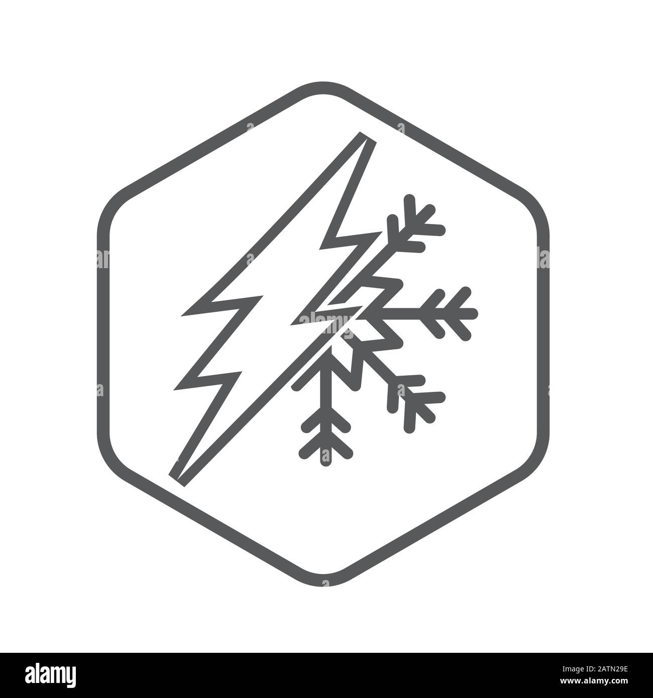 Symbol für elektrischen Strom einfaches Zeichen. Electric Current Icon modisches und modernes Symbol für Grafik- und Webdesign. Stromsymbol für flache vektorillust Stock Vektor