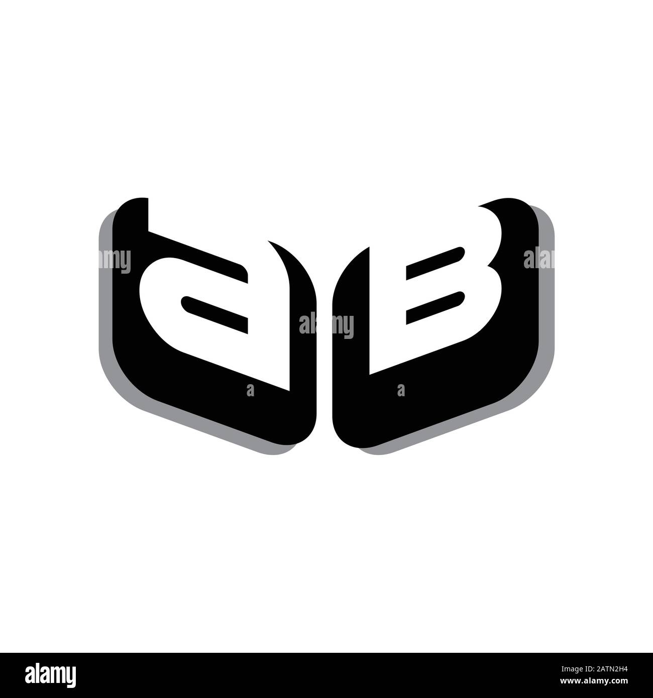 Creative Modern Letters Vector Icon Logo Illustration.EPS 10 Stock Vektor