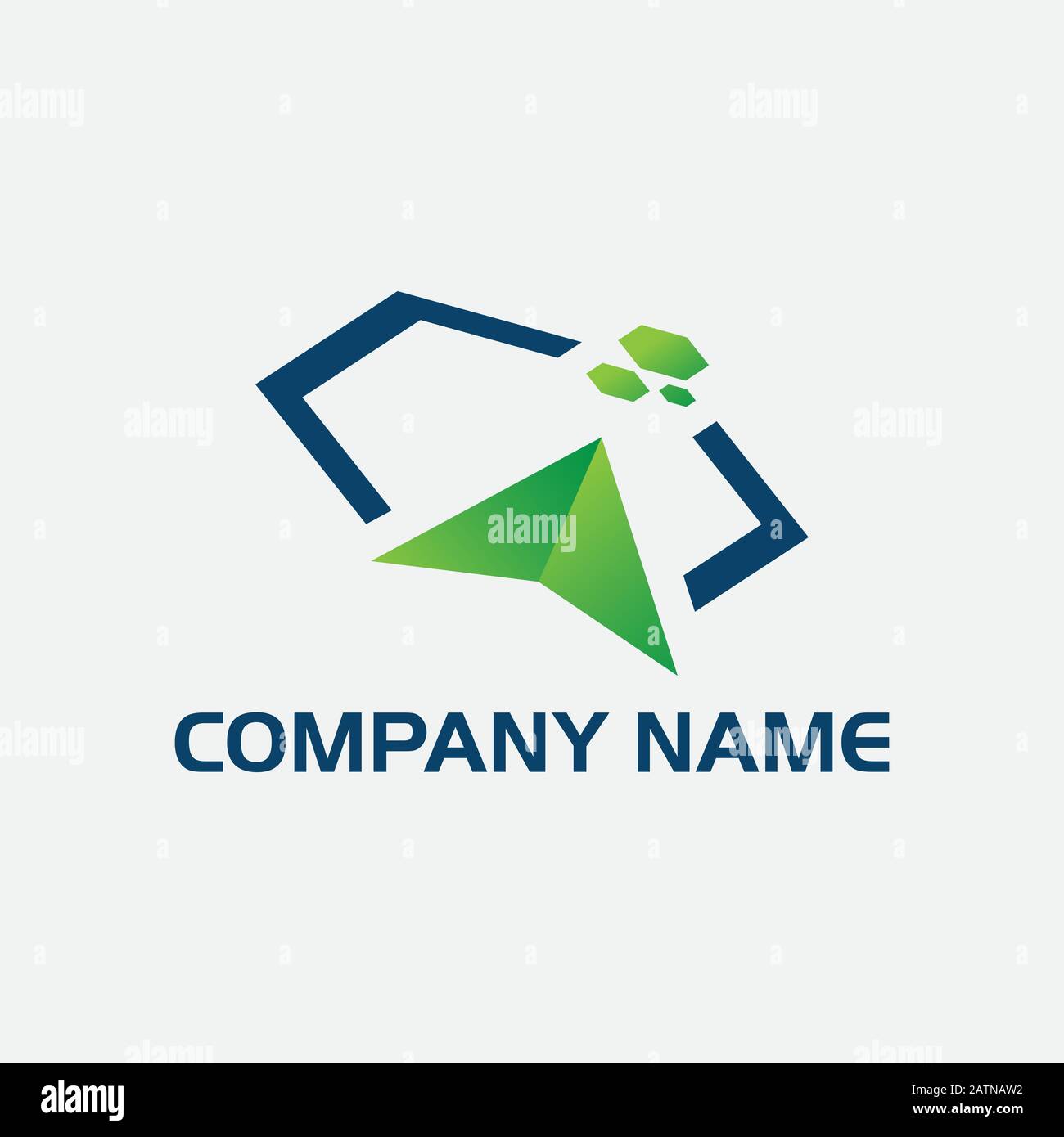 Kompasssymbol mit Zeigern nach Nord, Süd, Ost und West Stock Vektor