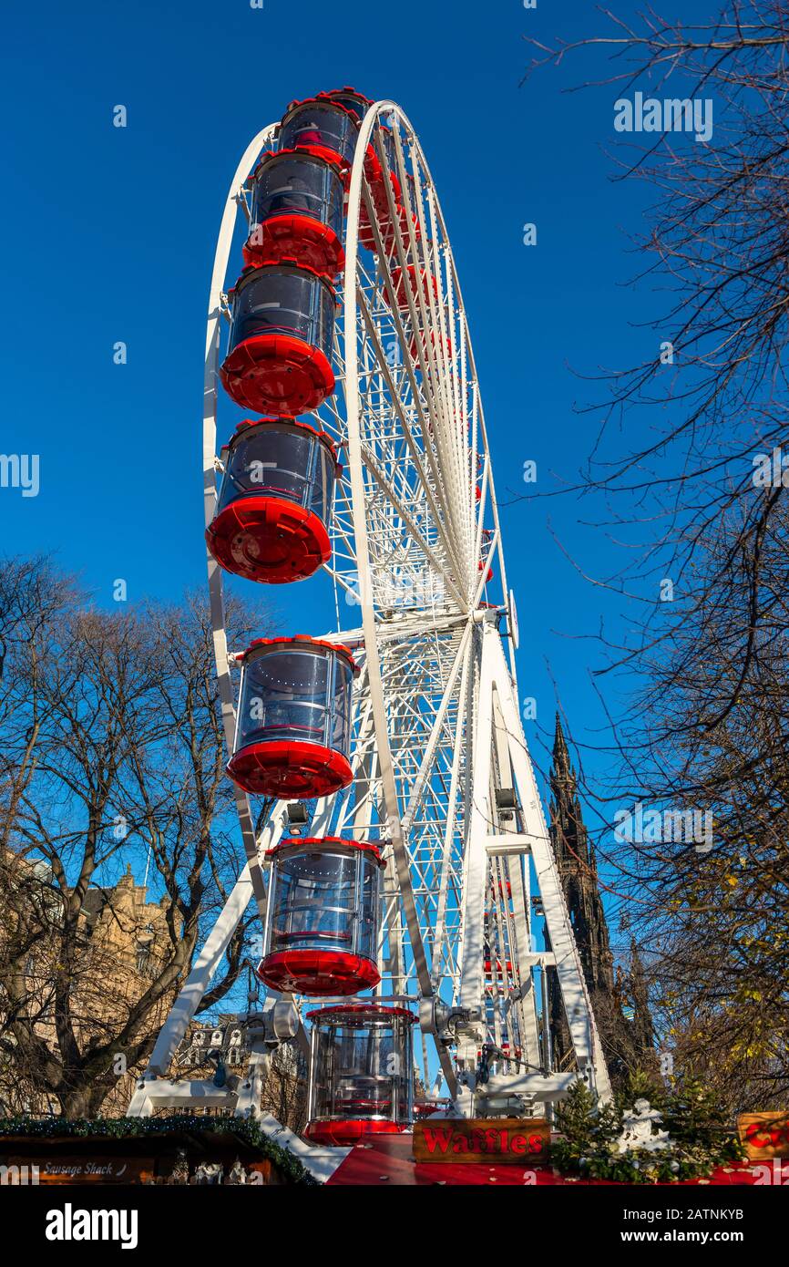 The Big Wheel in East Princes Street Gardens, Edinburgh, Schottland, Großbritannien Stockfoto