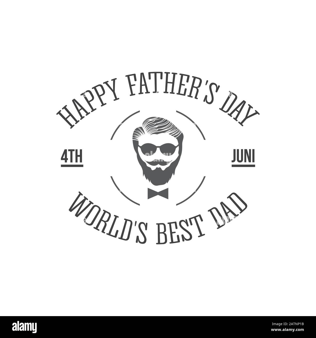 Happy Fathers Day Schriftzug Banner. Fathers Day Vector eleganter Kalligraphie Hintergrund. Papa meine König-Illustration Stock Vektor