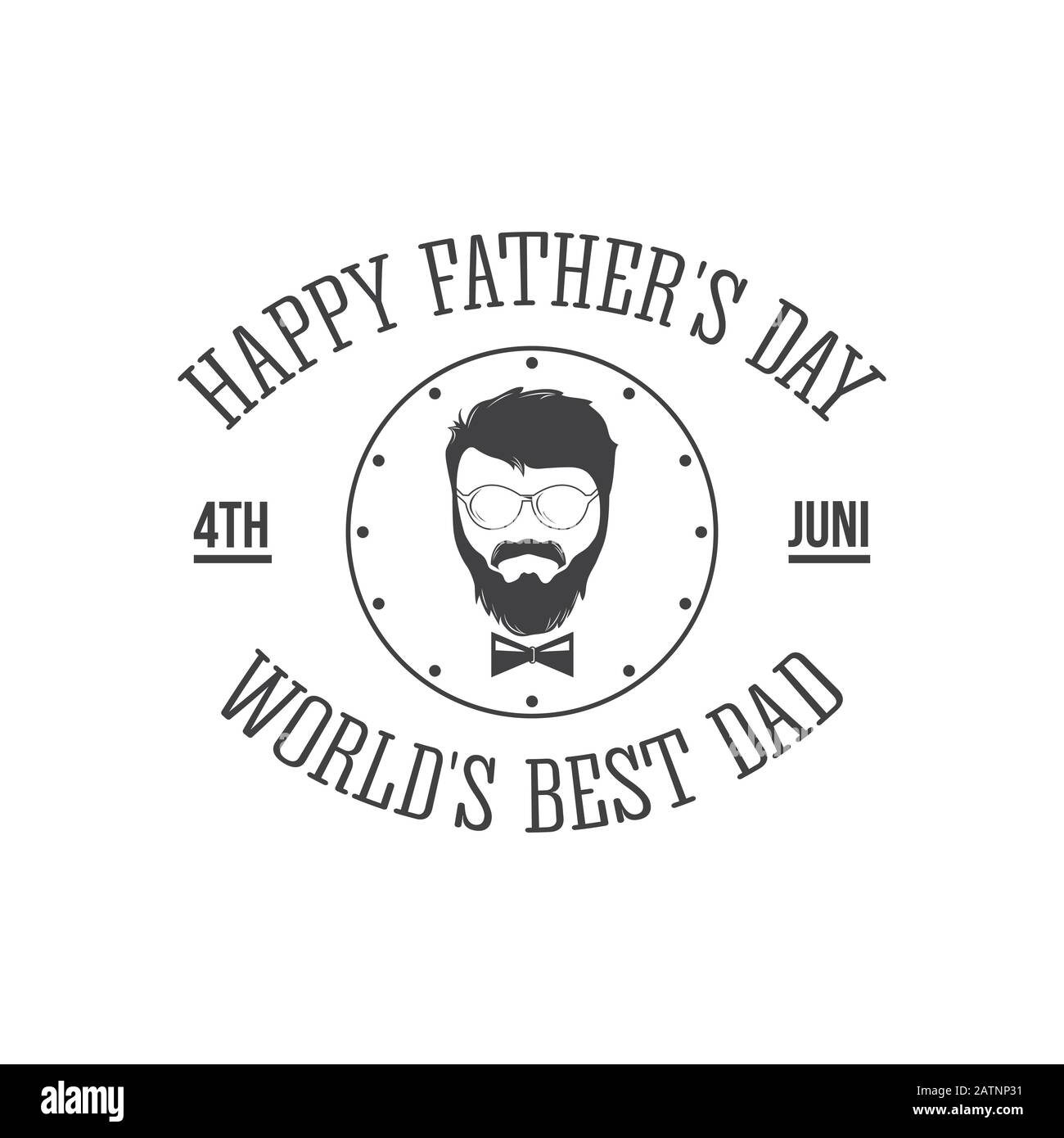 Happy Fathers Day Schriftzug Banner. Fathers Day Vector eleganter Kalligraphie Hintergrund. Papa meine König-Illustration Stock Vektor