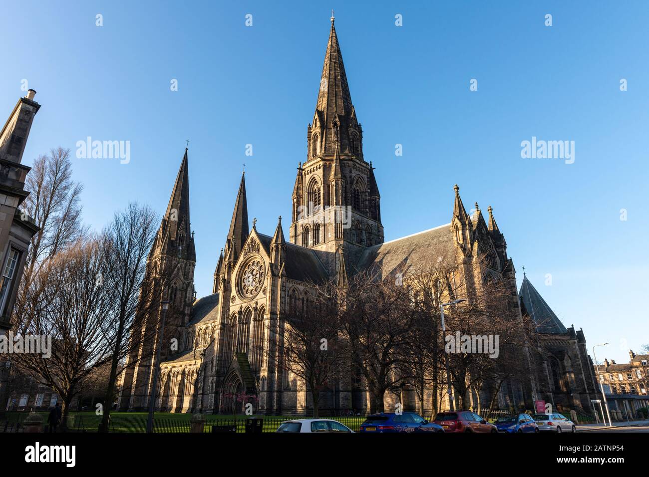 ST Mary's Cathedral (Episcopal) im West End von Edinburgh, Schottland, Großbritannien Stockfoto