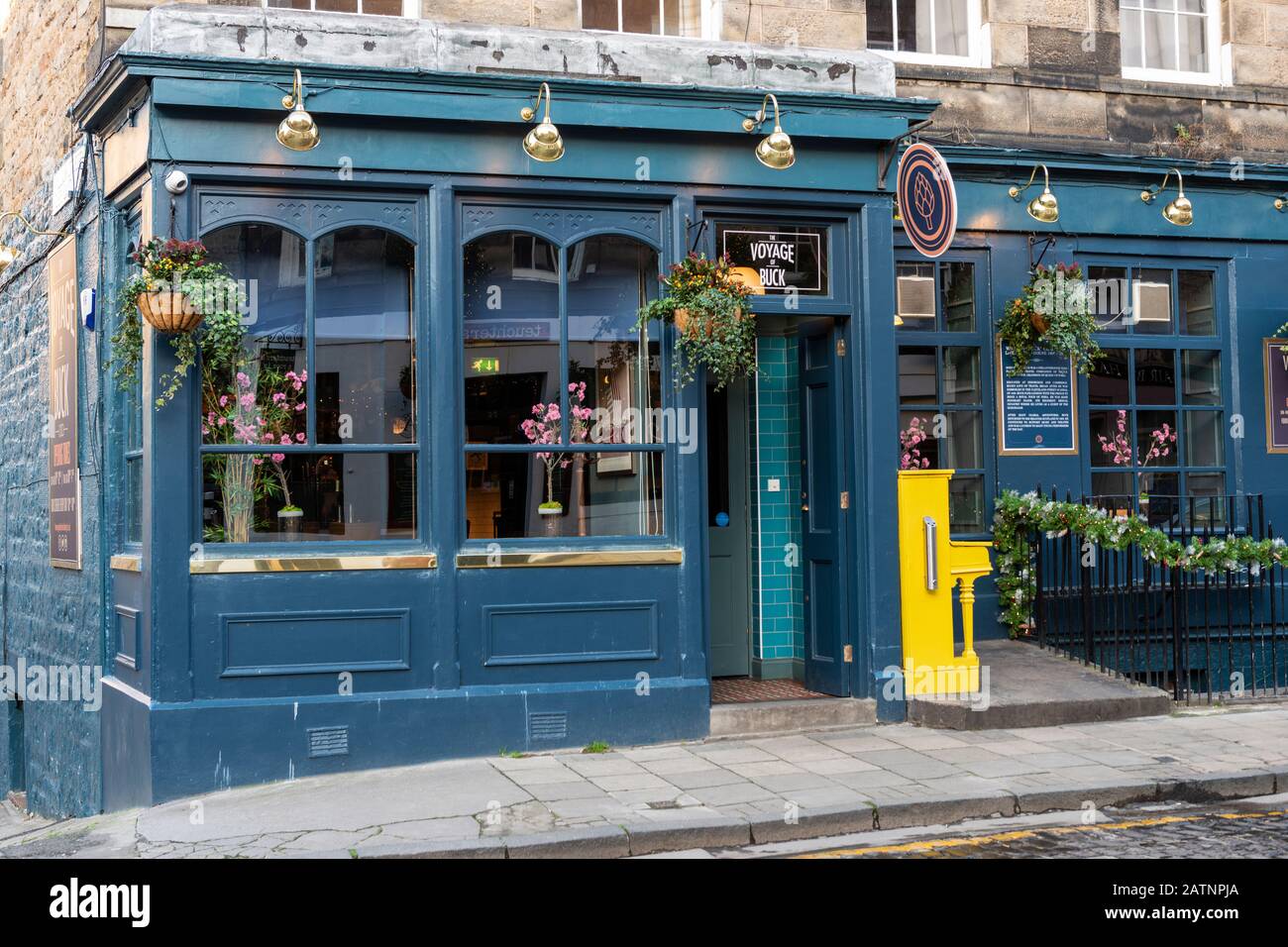 The Voyage of Buck Pub in William Street im West End von Edinburgh, Schottland, Großbritannien Stockfoto