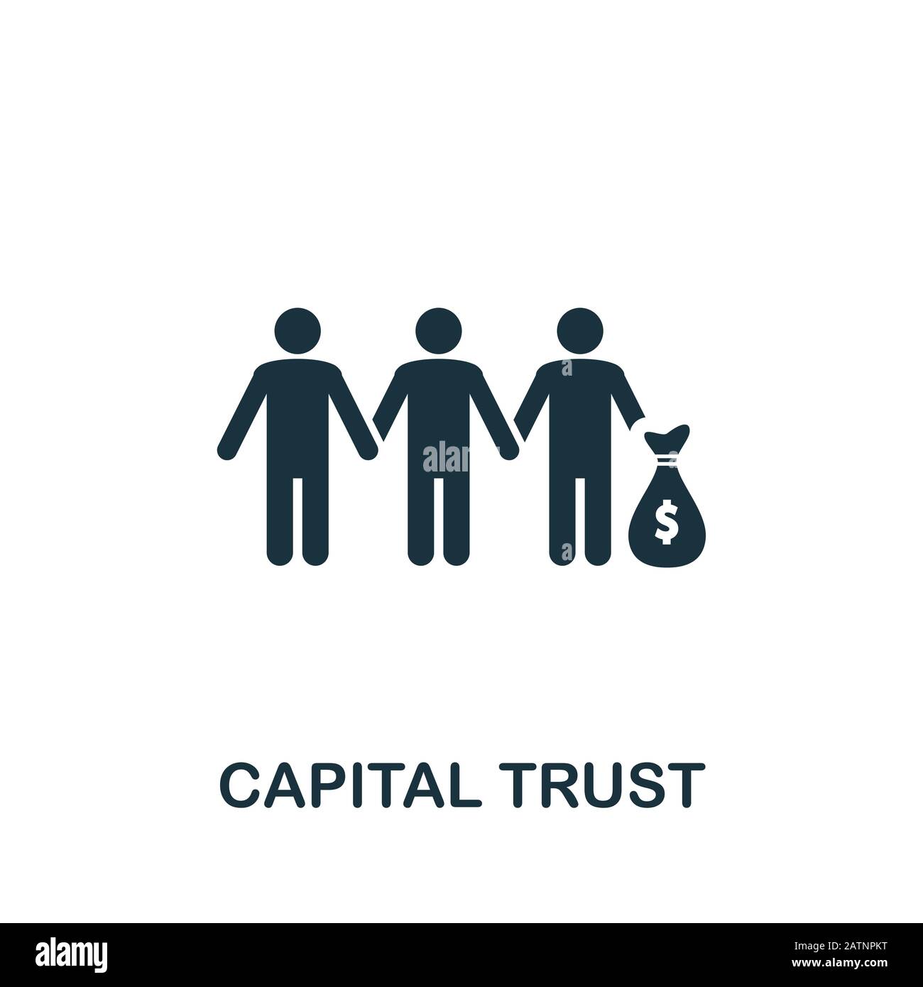 Capital Trust Symbol. Kreative element Design aus Börse icons Collection. Pixel Perfect Capital Trust Symbol für Web Design, Anwendungen, Software, drucken Stockfoto