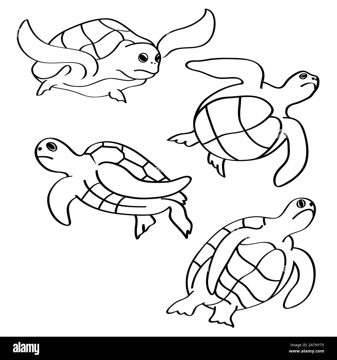 Einfache Abbildung eines Schildkrötenvektor-Symbols für Website, Handy und Logo. Stock Vektor