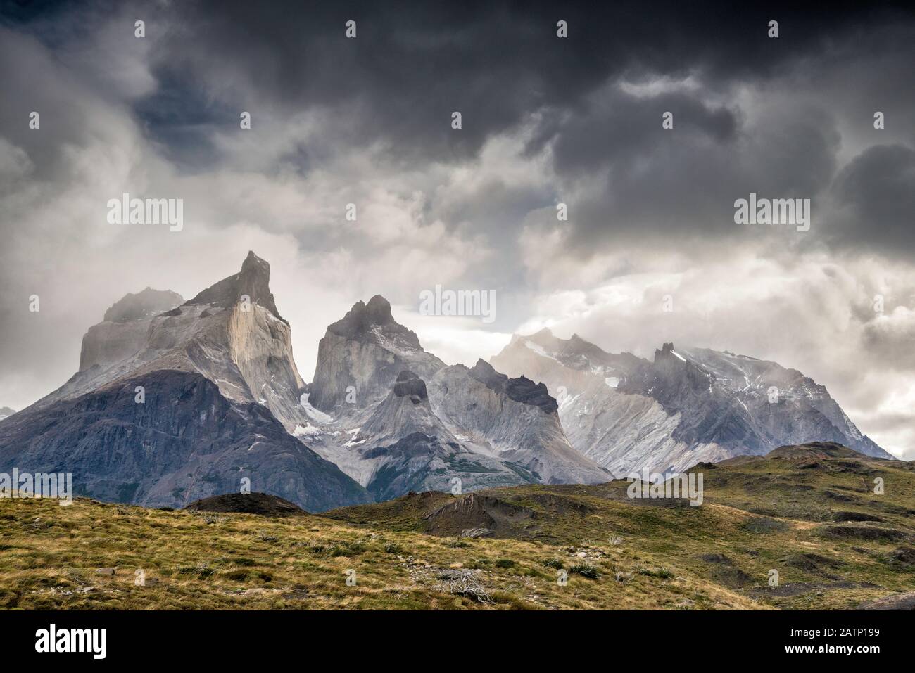 Cuernos del Paine, Monte Almirante Nieto, Nationalpark Torres del Paine, Patagonien, Chile Stockfoto