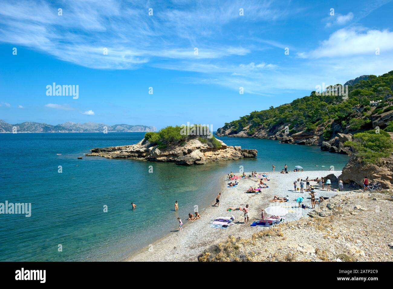 Playa de S'Illot, Bonaire, Mallorca, Balearen, Spanien Stockfoto