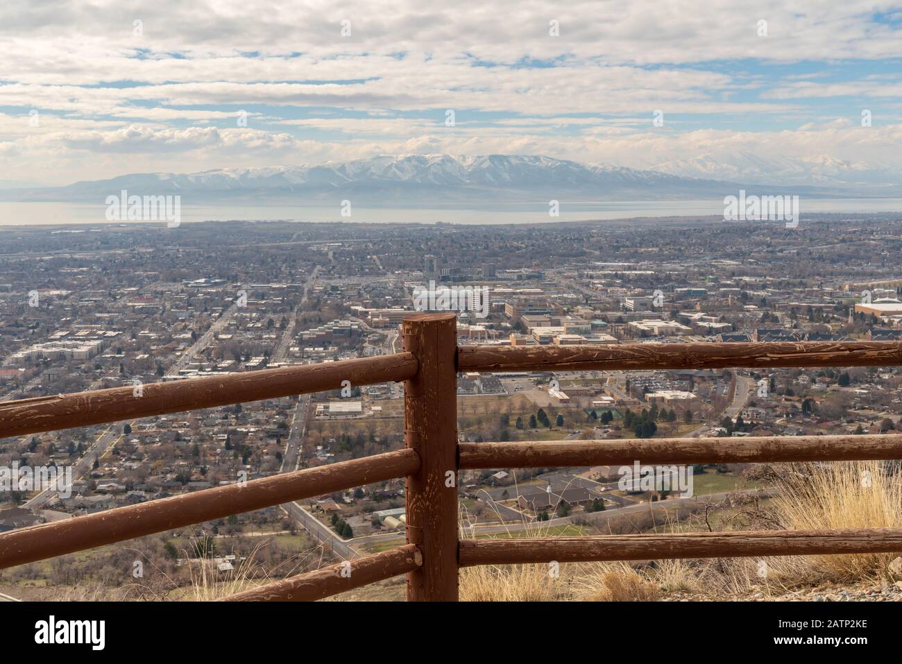 Y-Berg in Provo, Utah. Sitz der Brigham Young University. Stockfoto