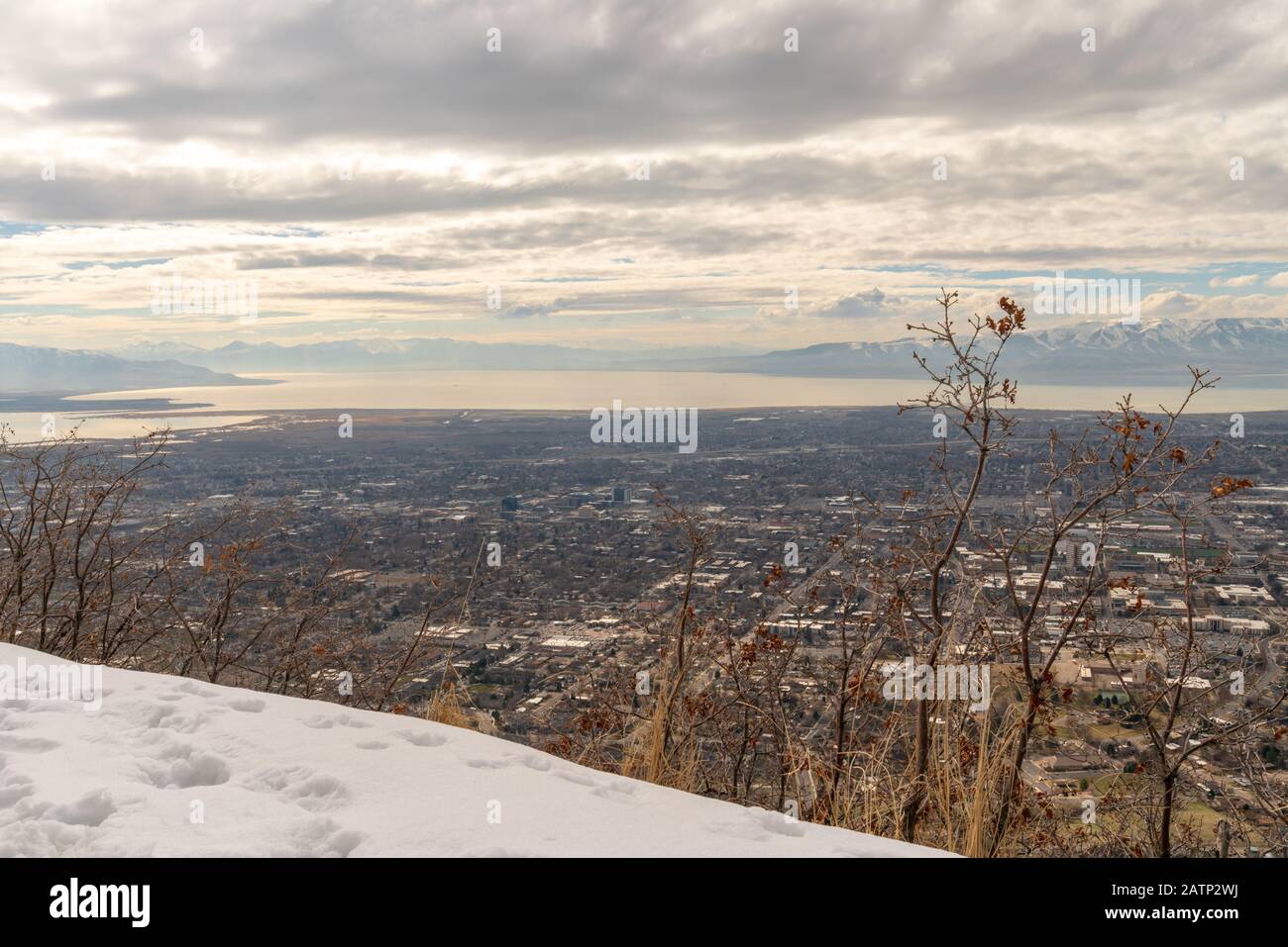 Y-Berg in Provo, Utah. Sitz der Brigham Young University. Stockfoto