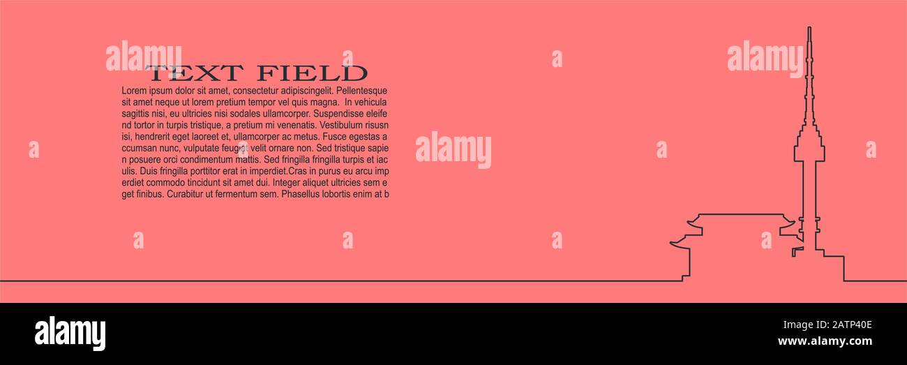 Namsan Tower in Seoul Symbol Stock Vektor