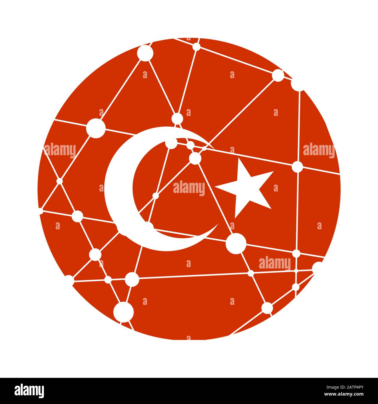 Türkei Flagge Konzept Stock Vektor