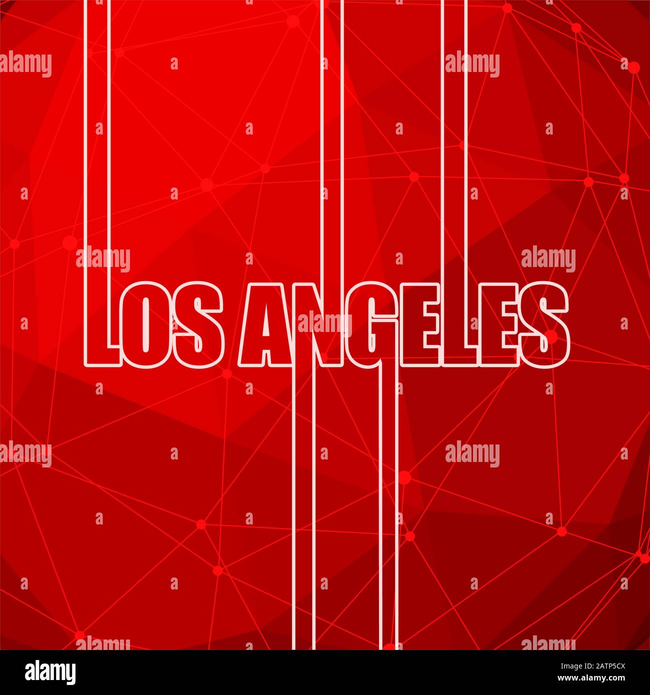 Los Angeles City Name. Stock Vektor