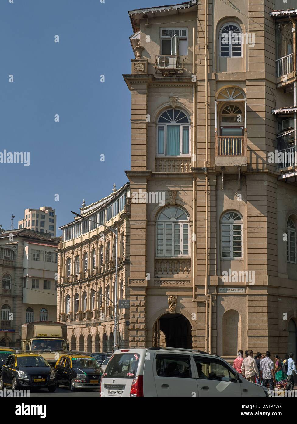 31 Dez 2019 Elphiston Circle jetzt Horniman Circle Fort Mumbai Maharashtra Indien Stockfoto