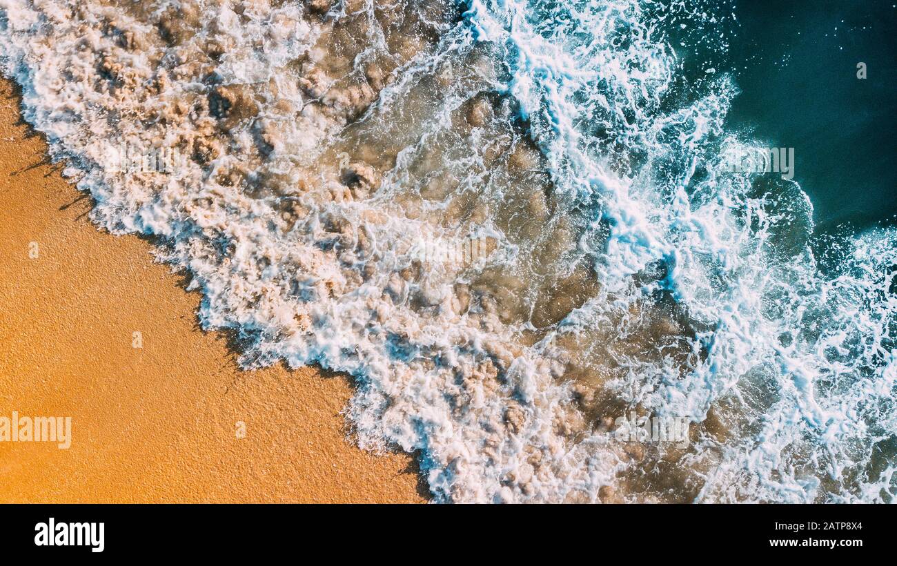 Sonne küsste Sand Stockfoto