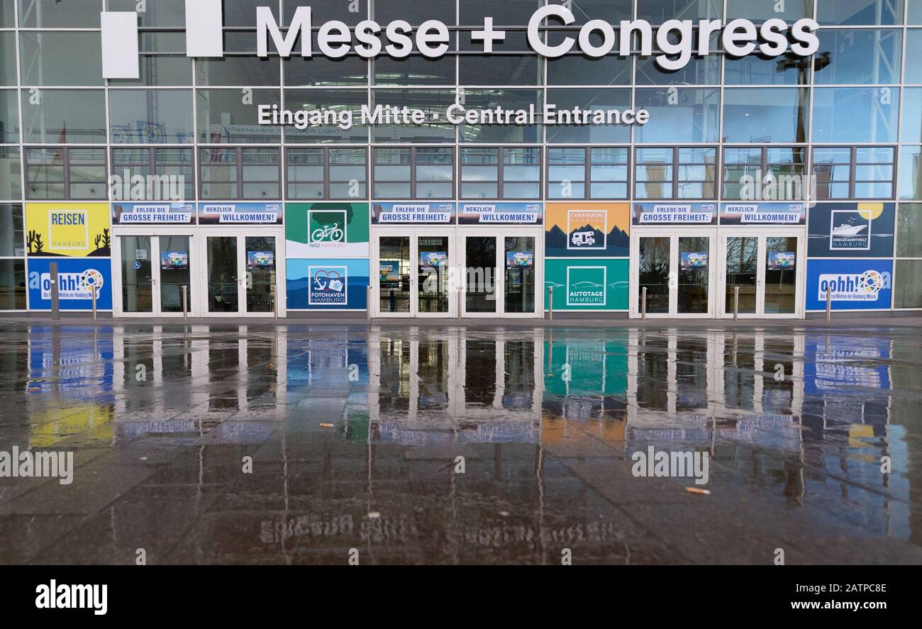 Hamburg, Deutschland. Februar 2020. Eintritt zur Messe "oohh!" Freizeitwelten. Die Freizeitwelten verbinden fünf Sondermessen (05. Februar bis 09. Februar 2020) Credit: Jonas-Walzberg / dpa / Alamy Live News Stockfoto