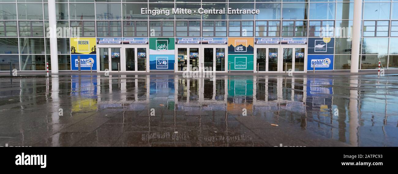 Hamburg, Deutschland. Februar 2020. Eintritt zur Messe "oohh!" Freizeitwelten. Die Freizeitwelten verbinden fünf Sondermessen (05. Februar bis 09. Februar 2020) Credit: Jonas-Walzberg / dpa / Alamy Live News Stockfoto