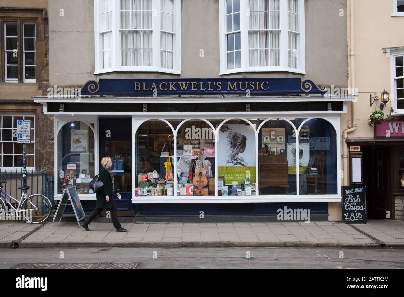 Blackwell's Music Shop in Oxford, Großbritannien Stockfoto