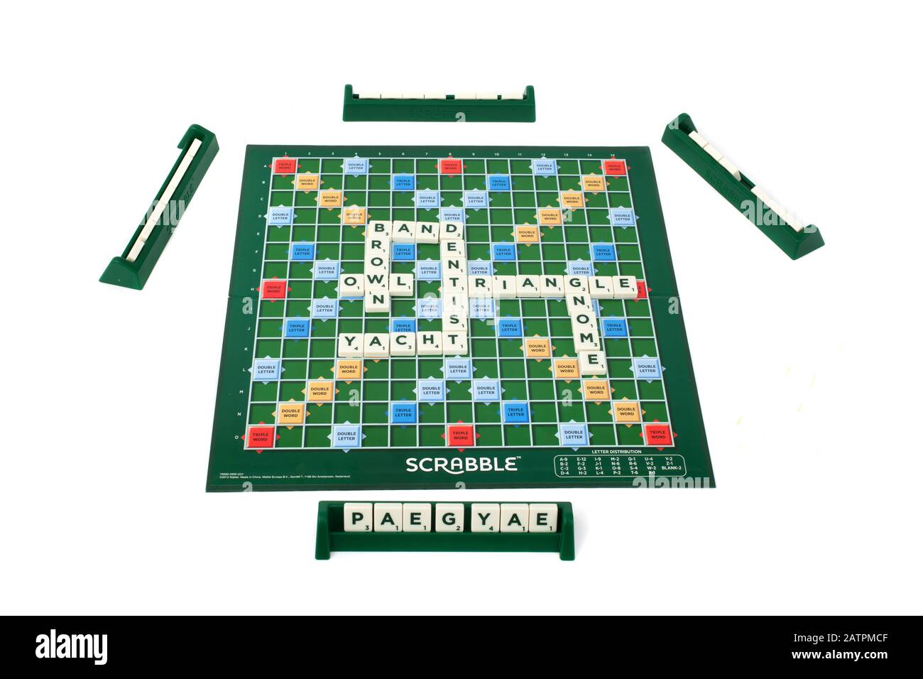 Das Brettspiel Scrabble Stockfoto