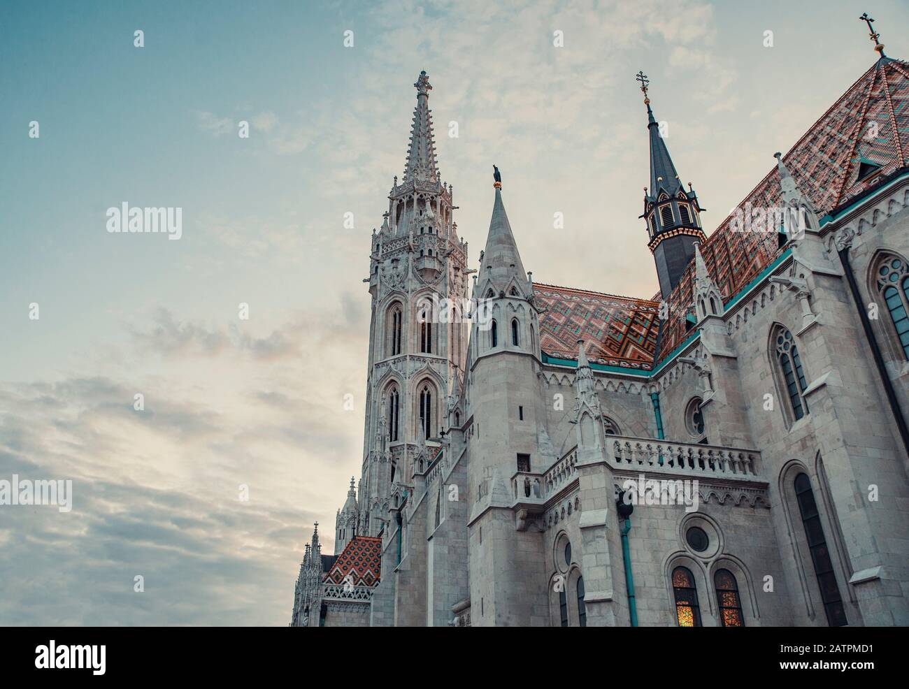 16.08.2019 Budapest, Ungarn - Matthias Kirche Stockfoto