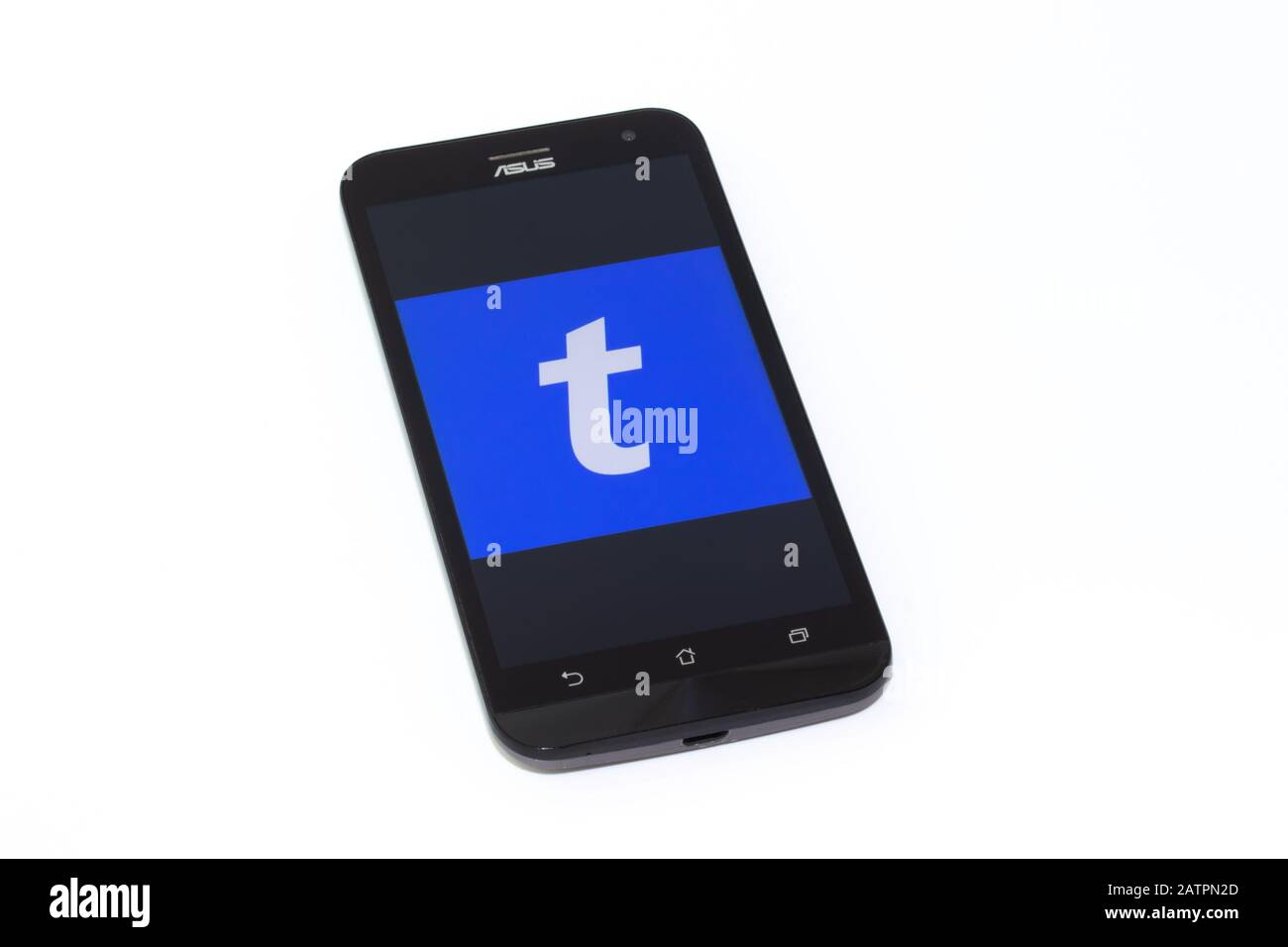 Kouvola, Finnland - 23. Januar 2020: Ticketmaster App-Logo auf dem Bildschirm des Smartphones Asus Stockfoto