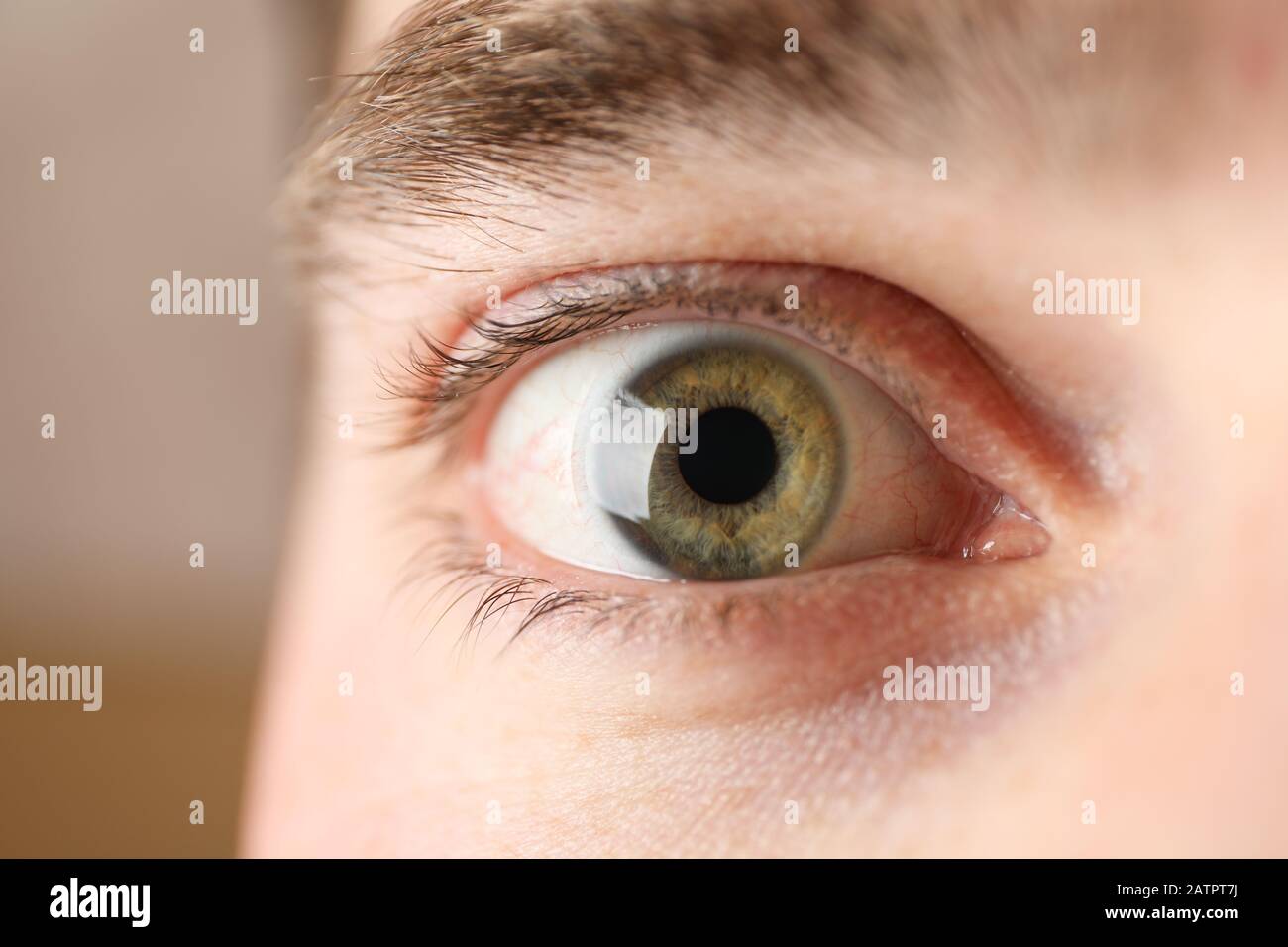 Schon Bemannt Grunes Auge Nahaufnahme Makro Konzept Fur Das Gesundheitswesen Und Die Medizin Stockfotografie Alamy